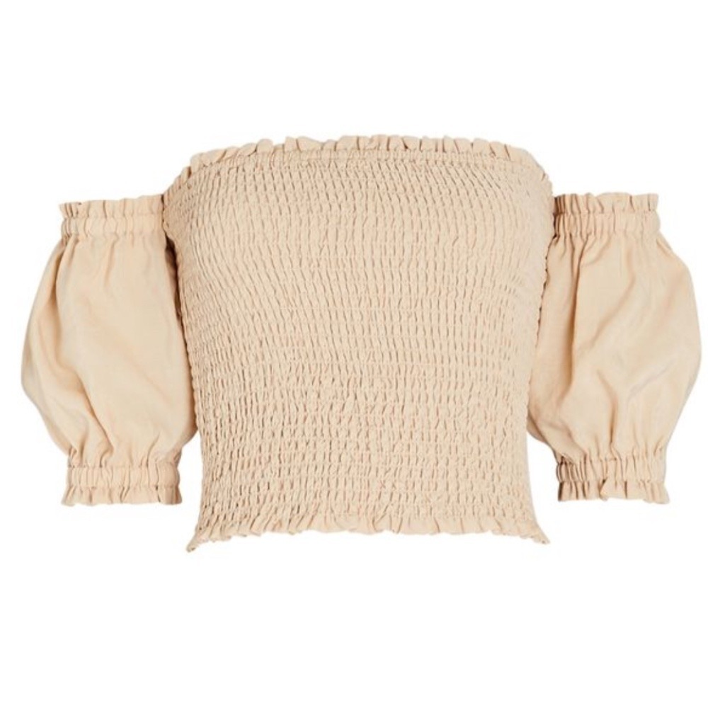 INTERMIX
Marissa Smocked Puff‎ Sleeve Top L